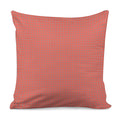Pastel Red And Grey Tattersall Print Pillow Cover