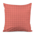 Pastel Red Tattersall Pattern Print Pillow Cover