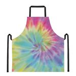Pastel Spiral Tie Dye Print Apron