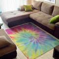 Pastel Spiral Tie Dye Print Floor Mat