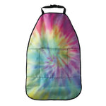 Pastel Spiral Tie Dye Print Car Seat Organizers