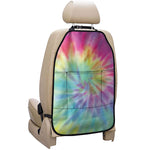 Pastel Spiral Tie Dye Print Car Seat Organizers