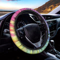 Pastel Spiral Tie Dye Print Car Steering Wheel Cover