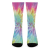 Pastel Spiral Tie Dye Print Crew Socks