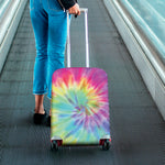 Pastel Spiral Tie Dye Print Luggage Cover
