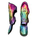 Pastel Spiral Tie Dye Print Muay Thai Shin Guard