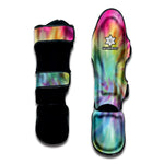 Pastel Spiral Tie Dye Print Muay Thai Shin Guard