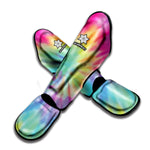 Pastel Spiral Tie Dye Print Muay Thai Shin Guard