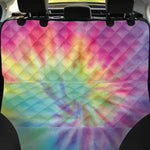 Pastel Spiral Tie Dye Print Pet Car Back Seat Cover