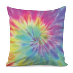 Pastel Spiral Tie Dye Print Pillow Cover
