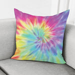 Pastel Spiral Tie Dye Print Pillow Cover