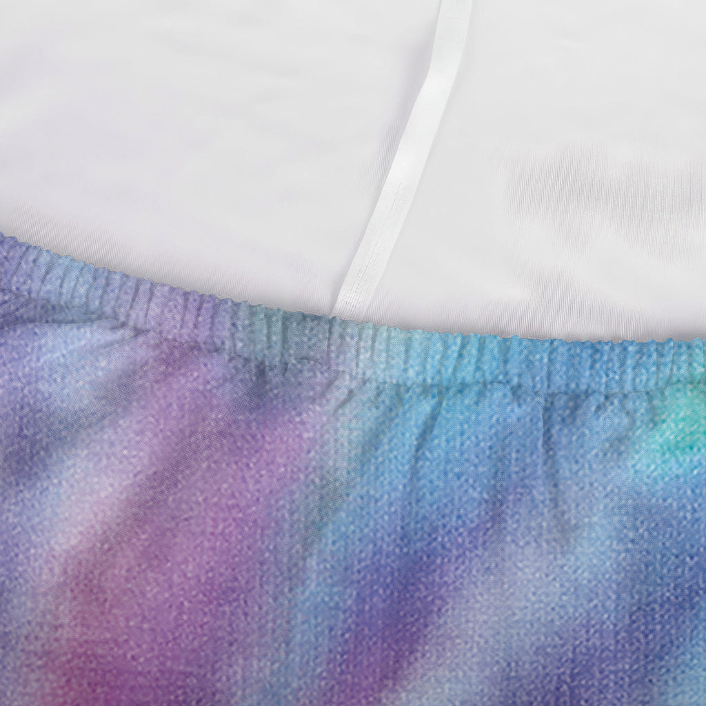 Pastel Spiral Tie Dye Print Sofa Cover