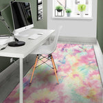 Pastel Tie Dye Print Area Rug
