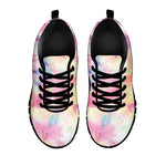 Pastel Tie Dye Print Black Sneakers
