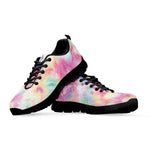 Pastel Tie Dye Print Black Sneakers