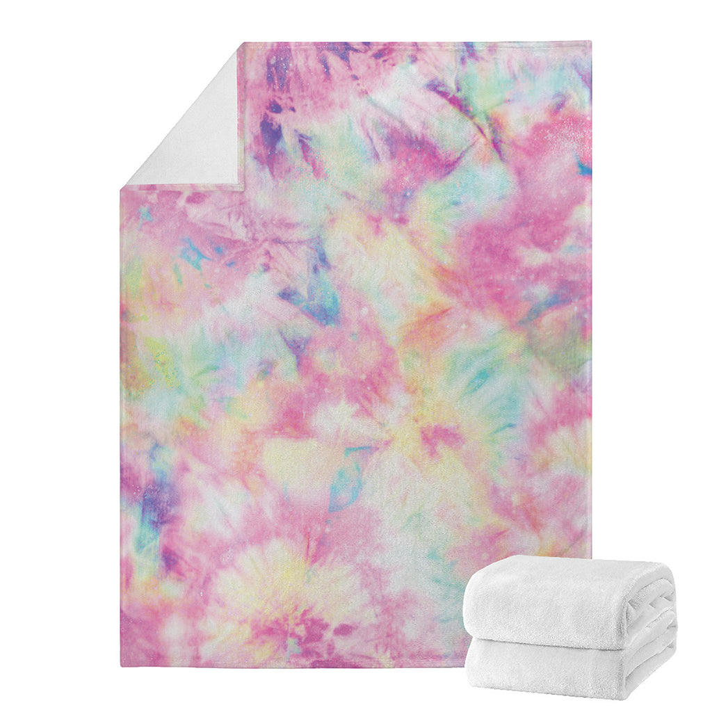 Pastel Tie Dye Print Blanket
