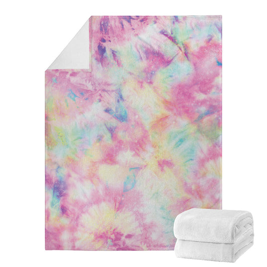 Pastel Tie Dye Print Blanket