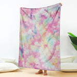 Pastel Tie Dye Print Blanket