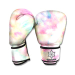 Pastel Tie Dye Print Boxing Gloves