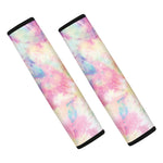 Pastel Tie Dye Print Car Seat Belt Covers