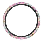 Pastel Tie Dye Print Car Steering Wheel Cover