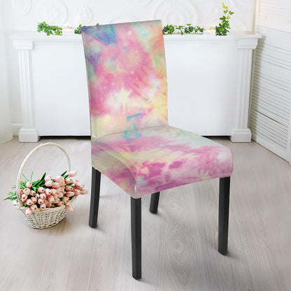 Pastel Tie Dye Print Dining Chair Slipcover