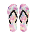 Pastel Tie Dye Print Flip Flops