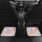 Pastel Tie Dye Print Front and Back Car Floor Mats
