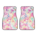 Pastel Tie Dye Print Front Car Floor Mats