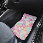 Pastel Tie Dye Print Front Car Floor Mats