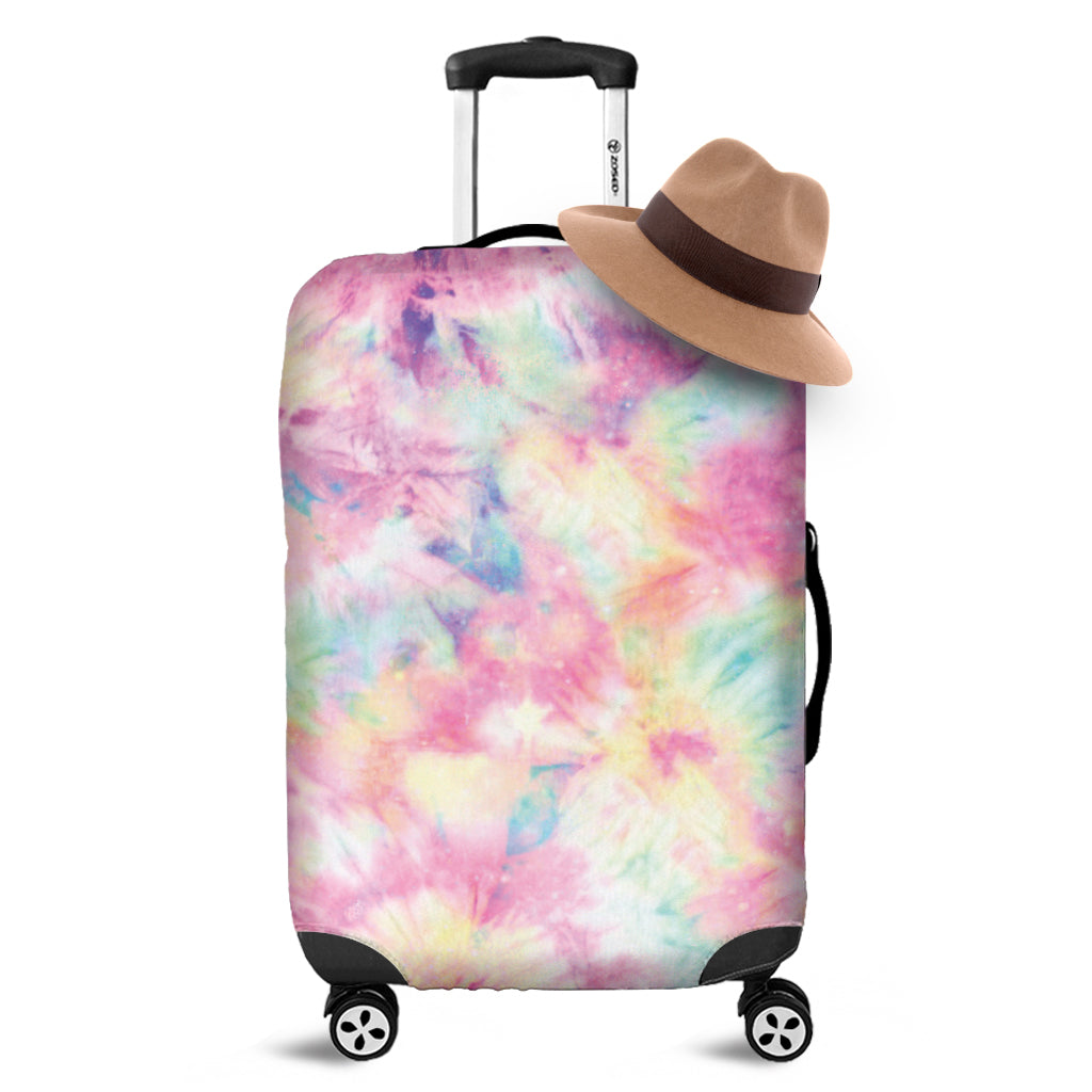 Pastel Tie Dye Print Luggage Cover