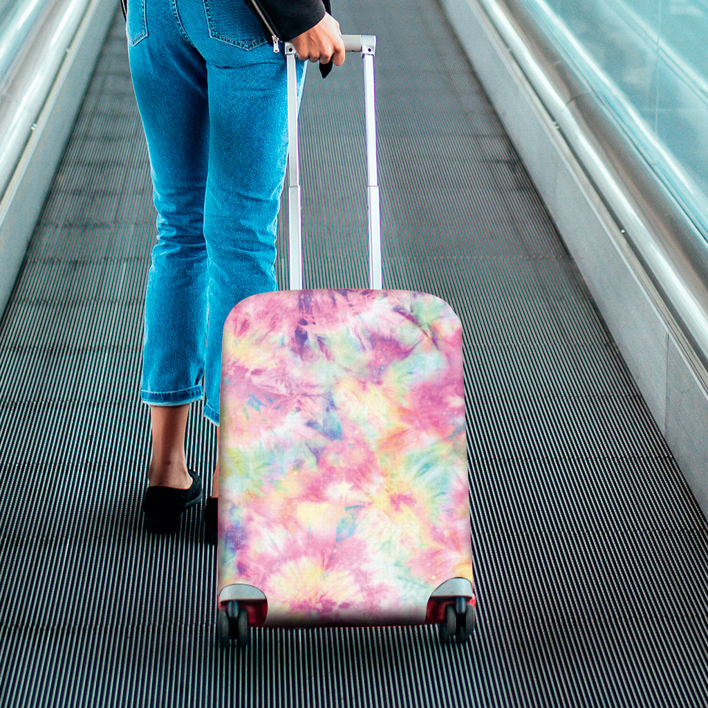 Pastel Tie Dye Print Luggage Cover