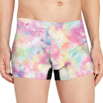 Pastel Tie Dye Print Men's Boxer Briefs