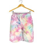 Pastel Tie Dye Print Men's Shorts