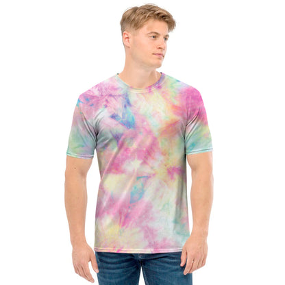 Pastel Tie Dye Print Men's T-Shirt