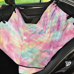 Pastel Tie Dye Print Pet Car Back Seat Cover