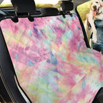 Pastel Tie Dye Print Pet Car Back Seat Cover
