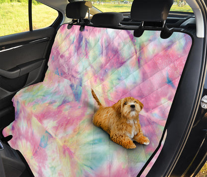 Pastel Tie Dye Print Pet Car Back Seat Cover