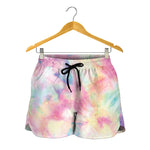 Pastel Tie Dye Print Women's Shorts