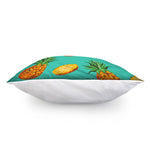Pastel Turquoise Pineapple Pattern Print Pillow Cover
