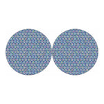 Pastel Volleyball Pattern Print Car Coasters