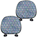 Pastel Volleyball Pattern Print Car Headrest Covers