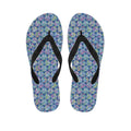 Pastel Volleyball Pattern Print Flip Flops