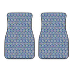 Pastel Volleyball Pattern Print Front Car Floor Mats