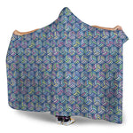 Pastel Volleyball Pattern Print Hooded Blanket