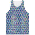 Pastel Volleyball Pattern Print Men's Tank Top