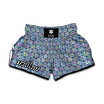 Pastel Volleyball Pattern Print Muay Thai Boxing Shorts