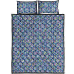 Pastel Volleyball Pattern Print Quilt Bed Set
