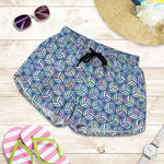 Pastel Volleyball Pattern Print Women's Shorts