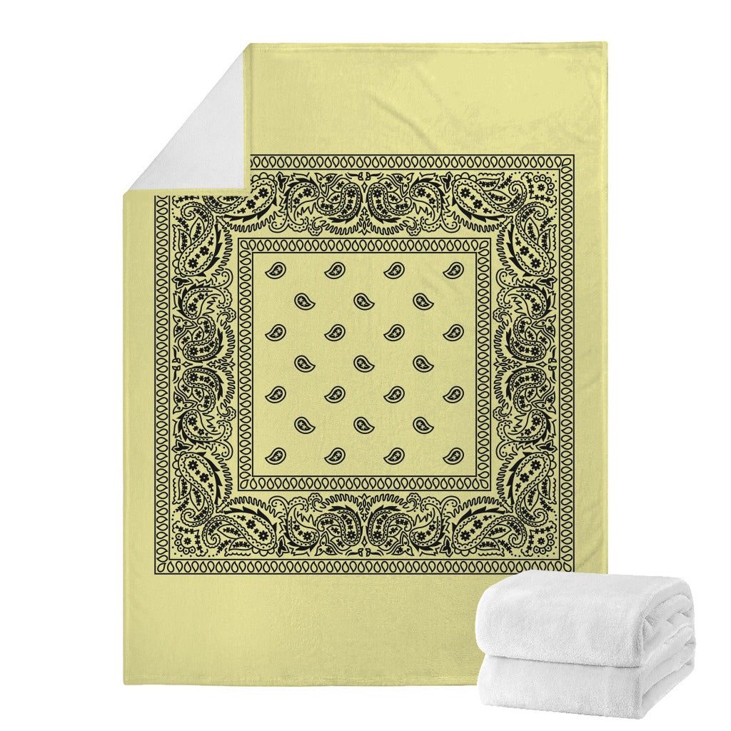 Pastel Yellow Bandana Blanket
